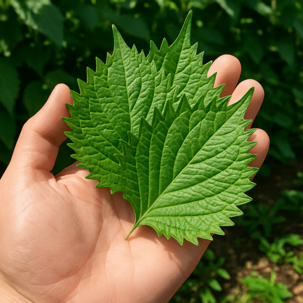 shiso verde fresco
